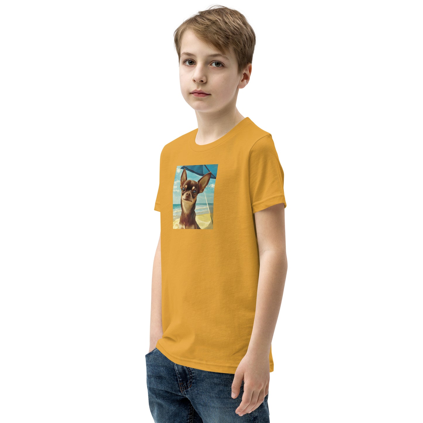 Chihuahua sunbathing Youth Short Sleeve T-Shirt