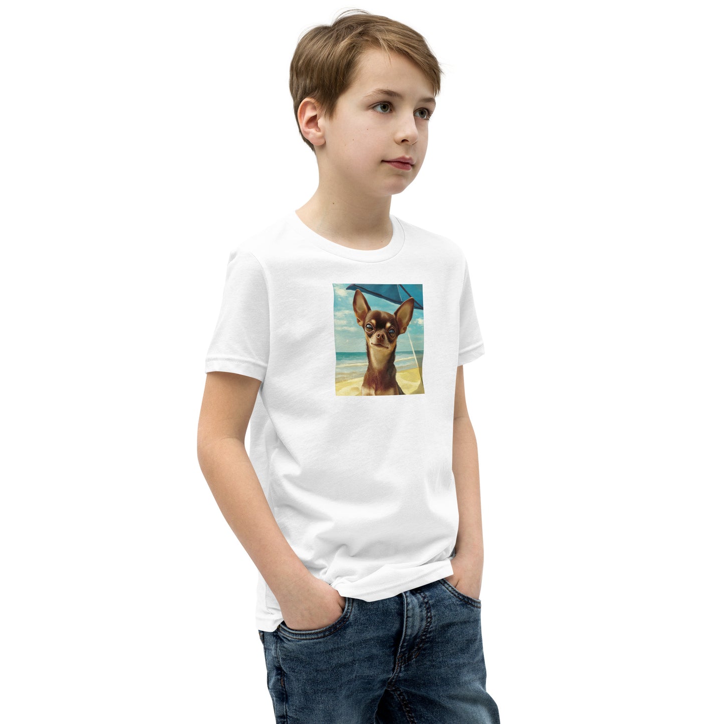 Chihuahua sunbathing Youth Short Sleeve T-Shirt